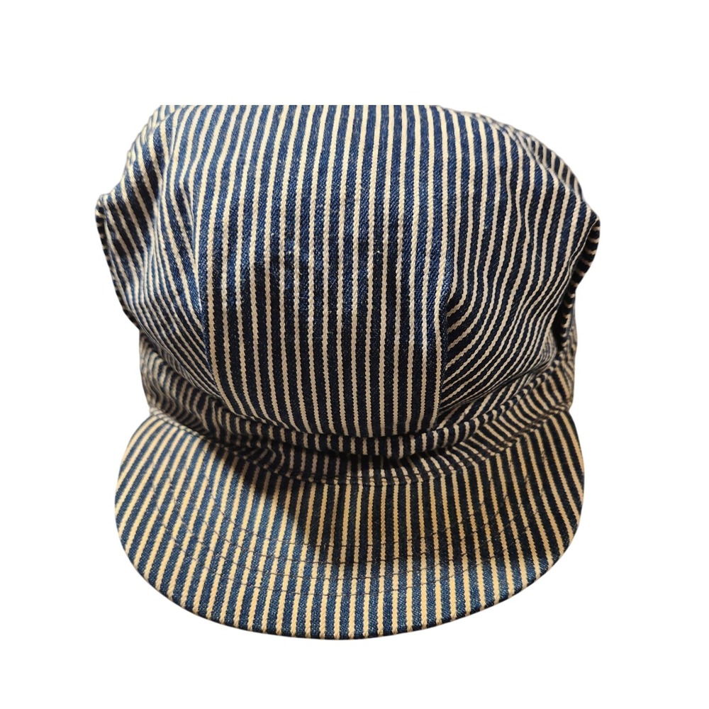 Vintage 90s Railroad Conductor engineer train Hat Cap Made in USA Fits All Sizes
